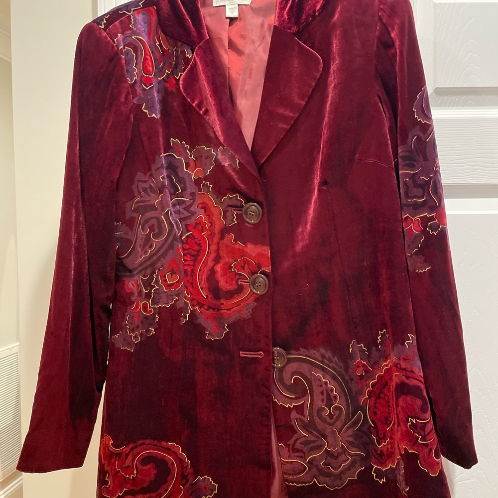 Elegant Velvet Women's Jacket